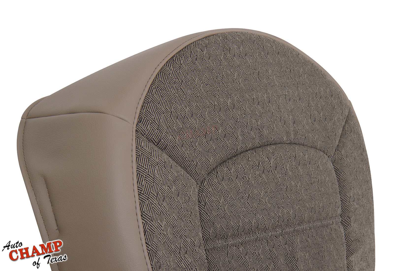2002 2005 ford explorer xls tan cloth seat cover corner stitch detail