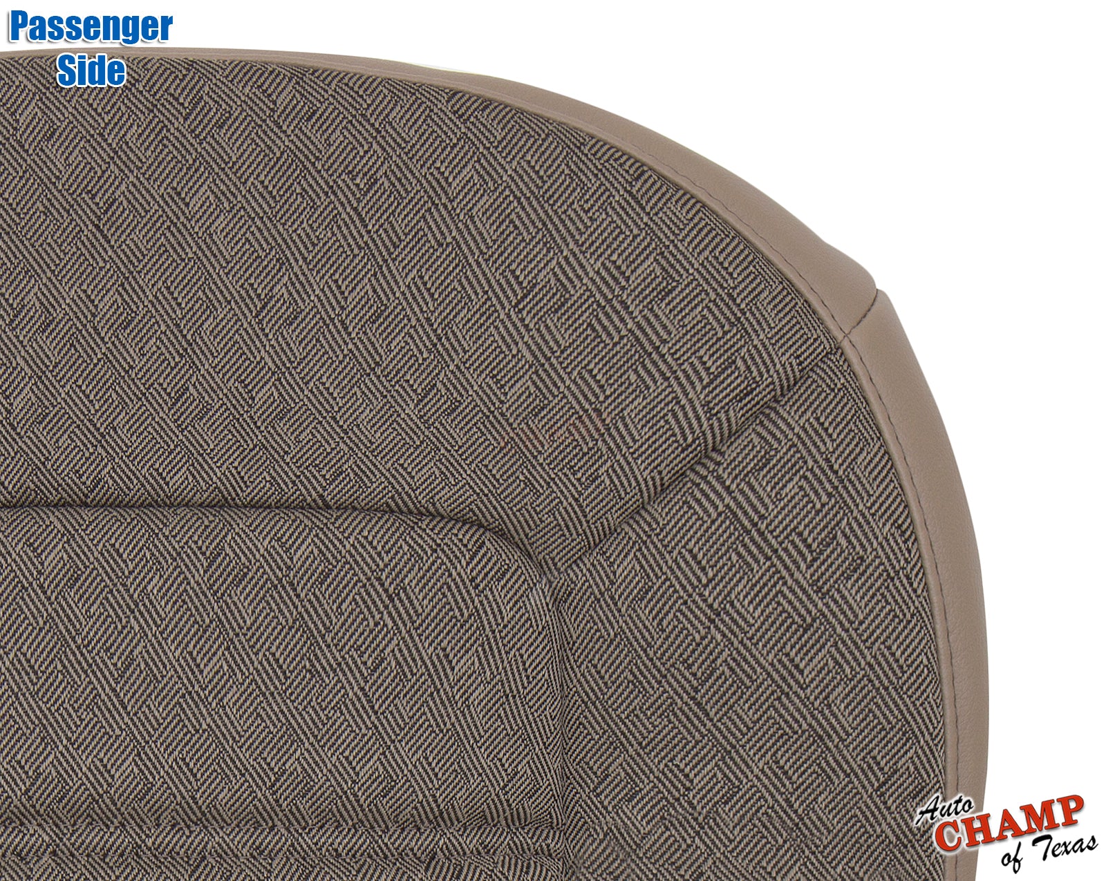 ford explorer xls tan seat cover closeup stitch detail 2002 2005