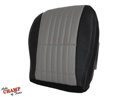 oem style driver bottom leather seat cover black gray 2002 camaro ss anniversary