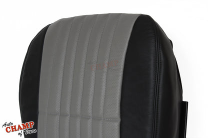 premium replacement driver bottom leather seat cover 2002 camaro ss 35th anniversary black gray