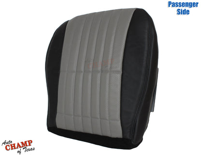 oem style passenger bottom leather seat cover black gray 2002 camaro ss anniversary