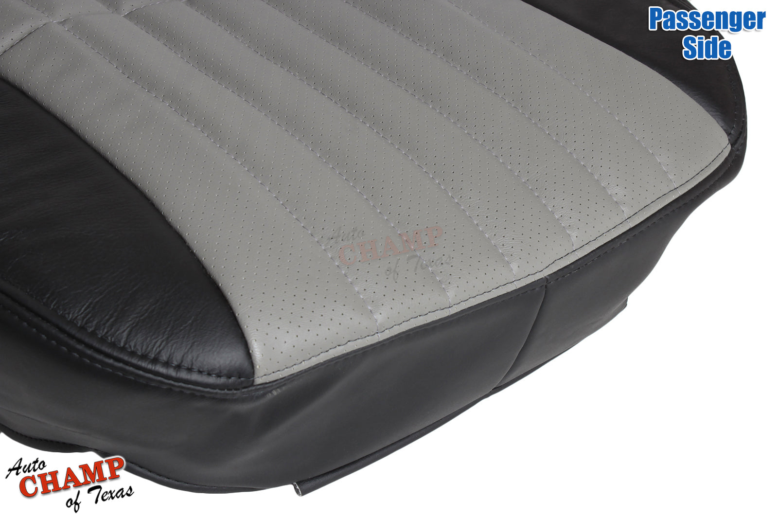 camaro ss 35th anniversary interior upgrade passenger seat cover black gray leather