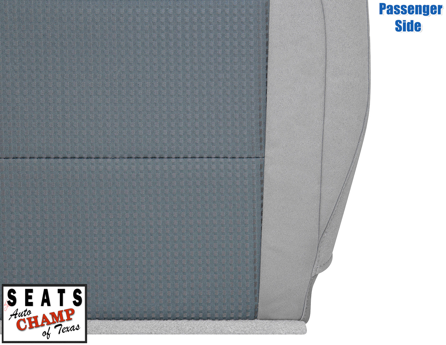 nissan titan cloth seat passenger bottom cover gray