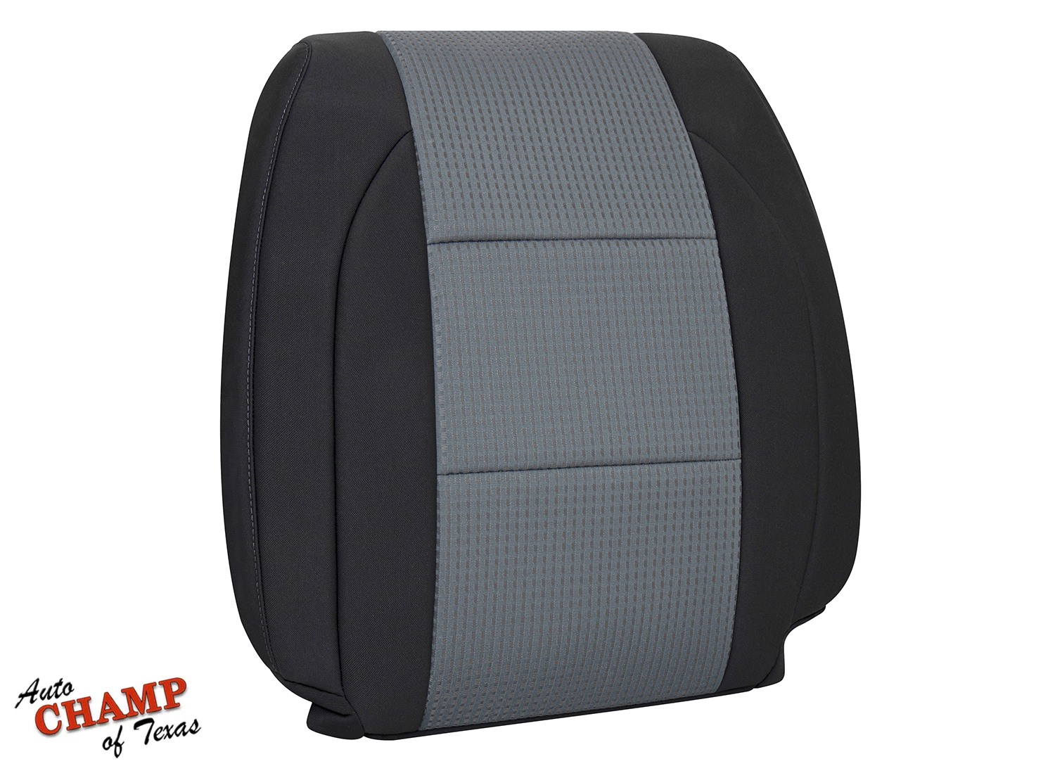oem style nissan titan driver back cloth seat cover black gray gray stitching