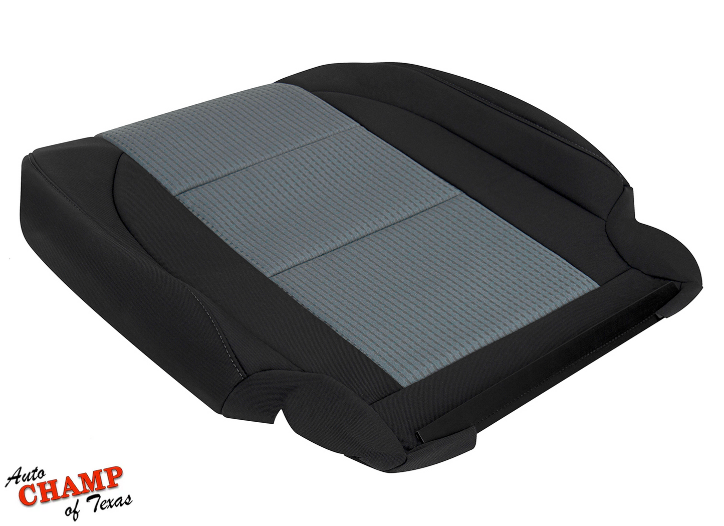 replacement driver back seat cover cloth black and gray nissan titan pickup