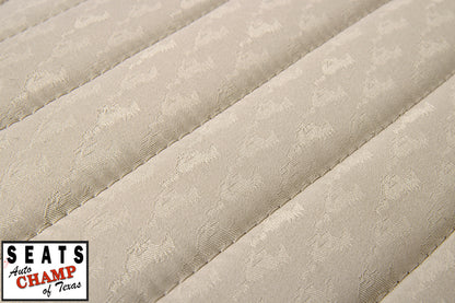 mustang seat cover tan embossed pattern
