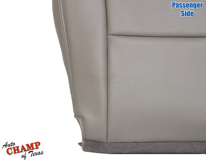 sequoia bottom seat cushion taupe tan leather panel