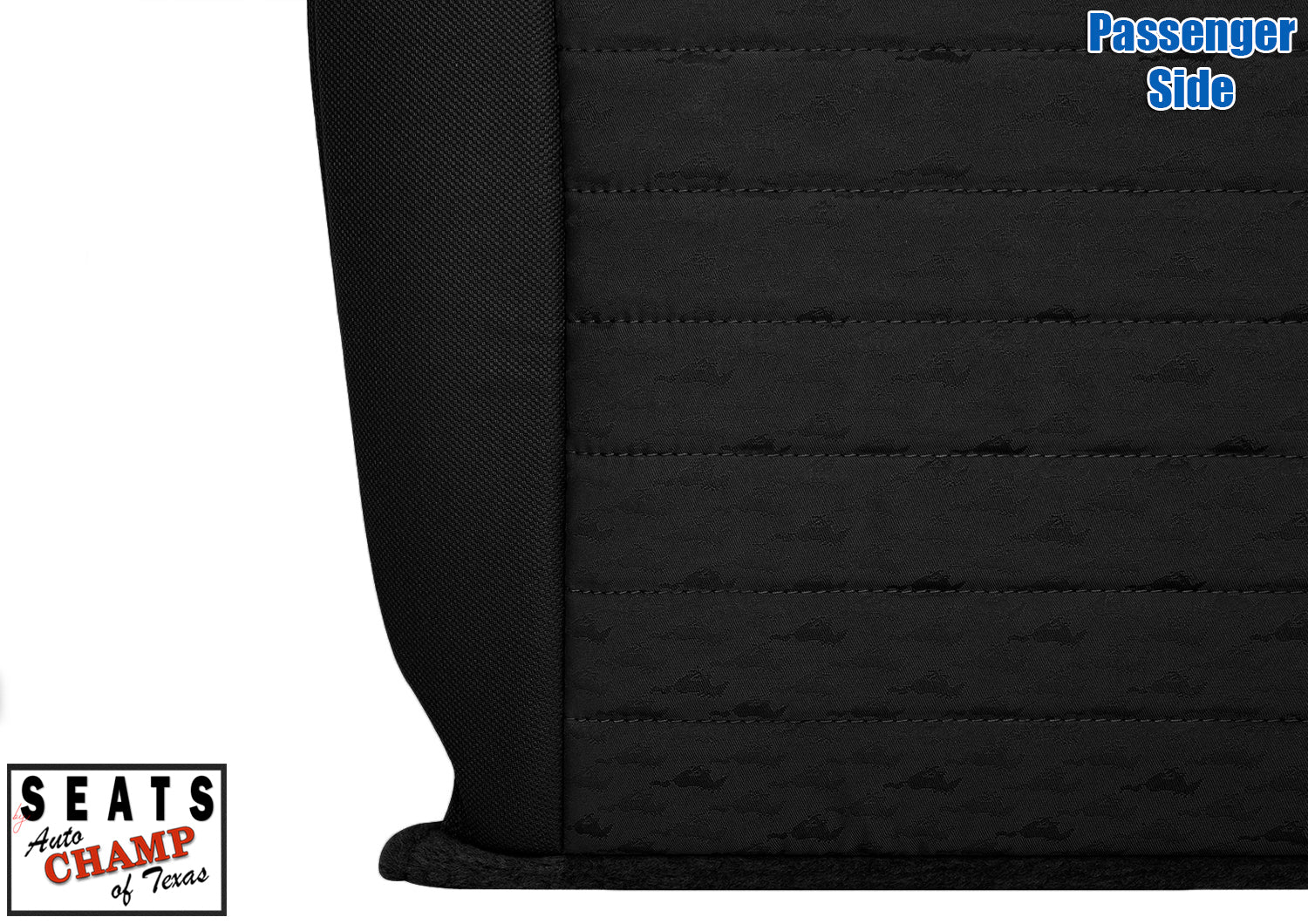 ford mustang gt v8 passenger bottom seat cover black cloth durable replacement