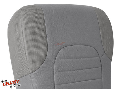 2005-2021 Nissan Frontier Extended-Cab Driver Side Bottom Cloth Seat Cover Gray
