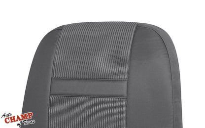 gray driver lean back seat cover oem cloth dodge ram 1500 slt megacab