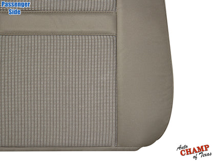 tan khaki lean back seat cloth dodge ram 1500 2006 2008 megacab