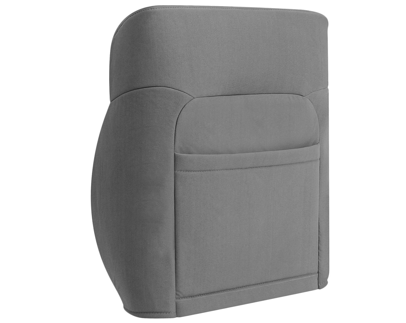 2007–2008 Ford F-150 XLT STX FX4 Passenger Lean Back Cloth Seat Cover Gray