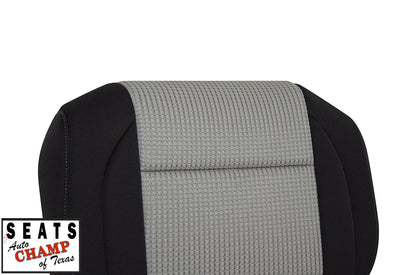 cloth seat gray black titan driver side 2008 2015