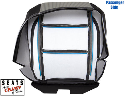 2008 2015 nissan titan passenger seat black gray cloth