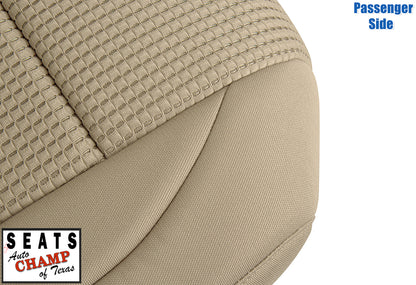 passenger seat cover nissan titan tan 2008 2015 cloth oem