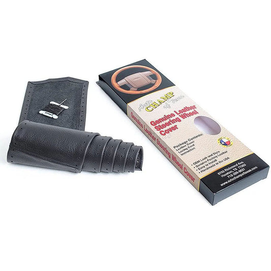 2009 dodge ram leather steering wheel cover black wrap grip