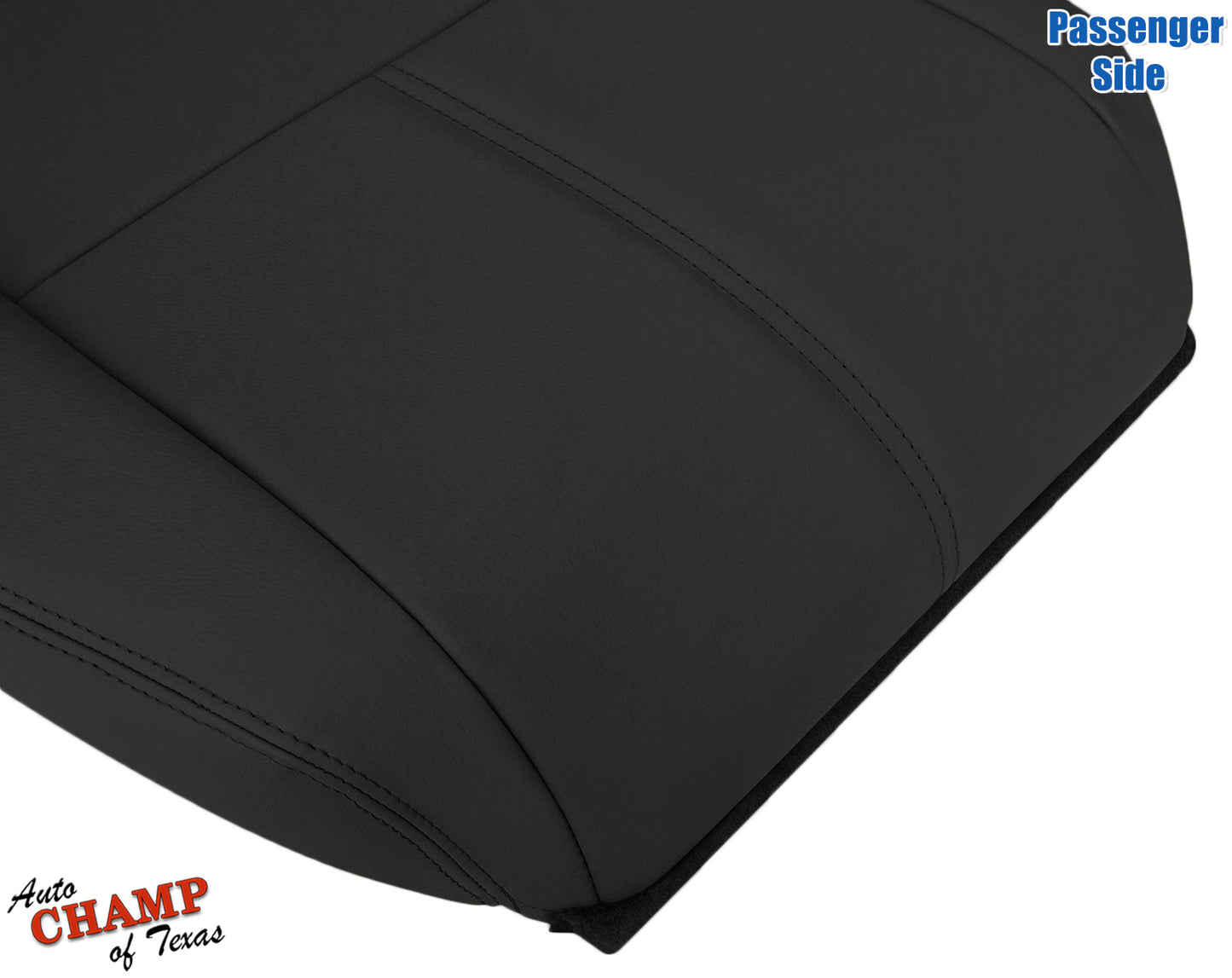 2010-2015 Honda Accord Crosstour Passenger Bottom Leather Seat Cover Black