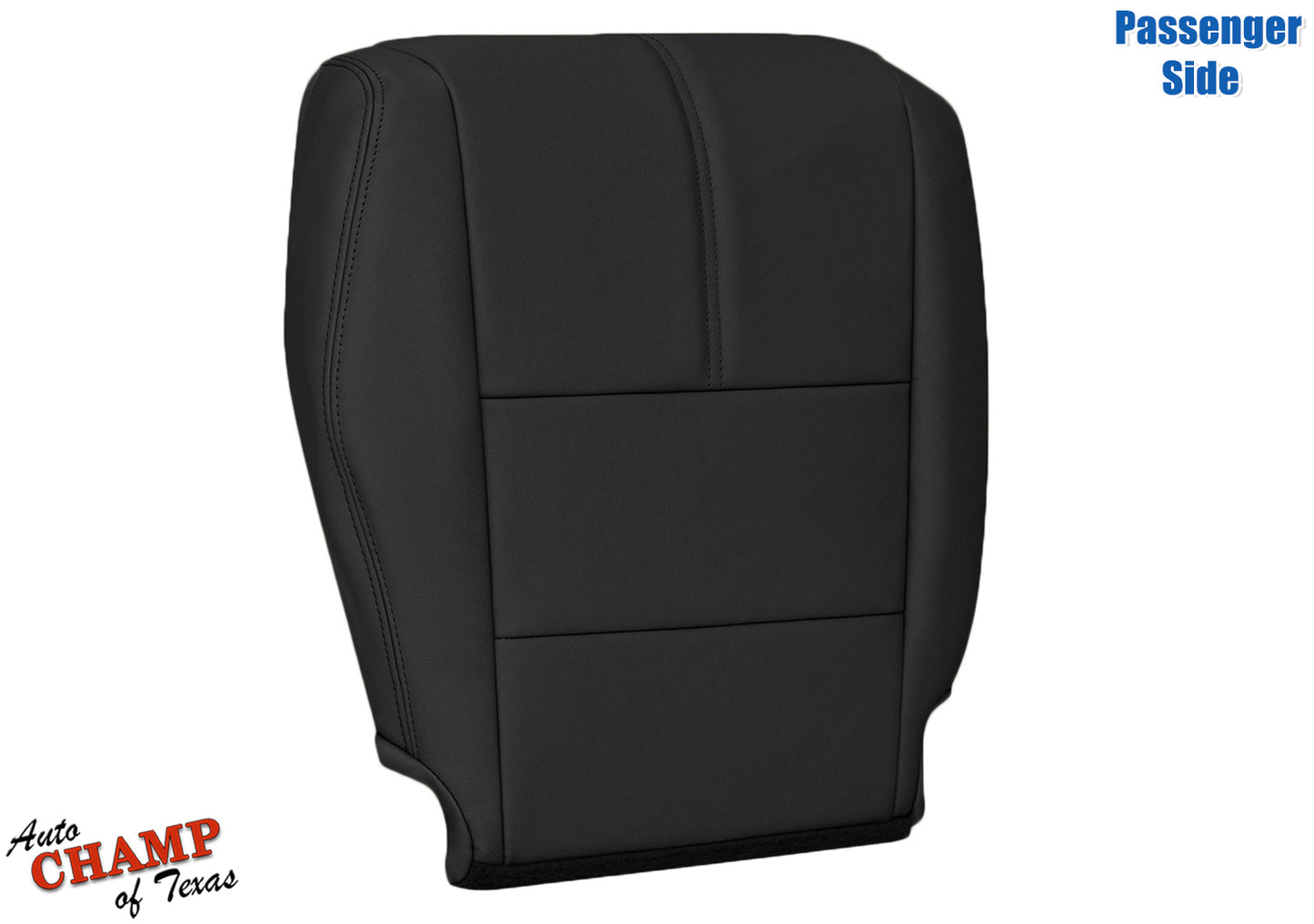 2010-2015 Honda Accord Crosstour Passenger Bottom Leather Seat Cover Black