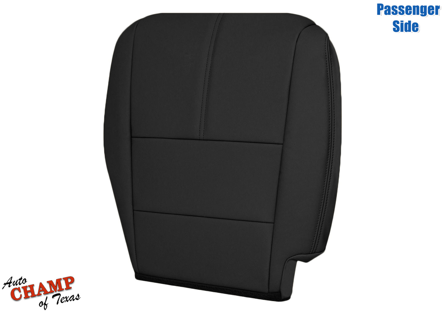 2010-2015 Honda Accord Crosstour Passenger Bottom Leather Seat Cover Black