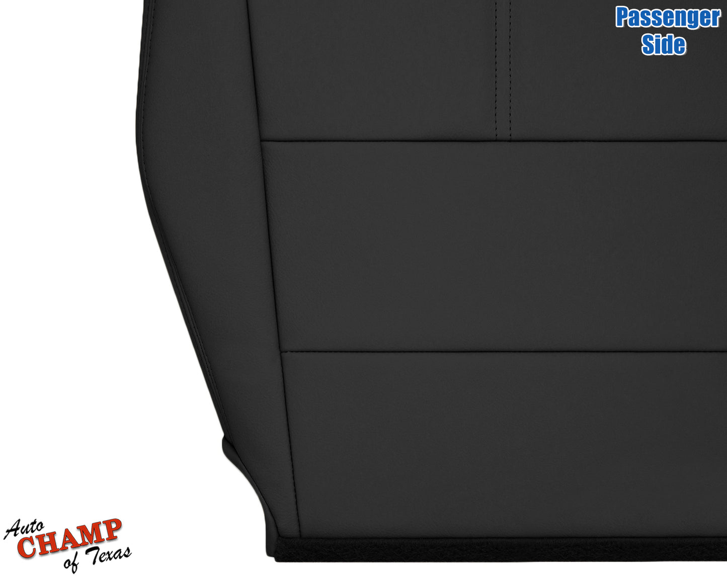 2010-2015 Honda Accord Crosstour Passenger Bottom Leather Seat Cover Black