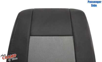 passenger seat backrest cover ford ranger 2010 black gray cloth