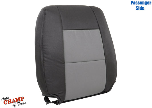 passenger backrest seat cover 2010 ford ranger black gray cloth oem
