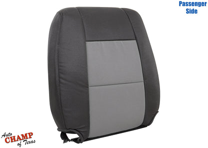 2010-2011 Ford Ranger passenger seat cover black and gray side angle