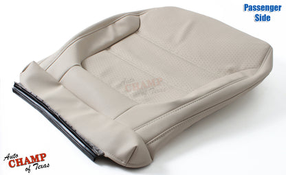 perforated tan leather jetta seat cover bottom