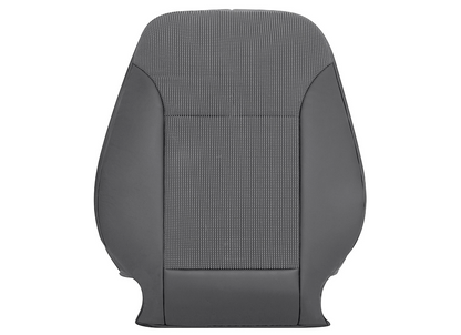 2003–2015 Chevy Malibu Driver Side Lean Back Cloth and Leather Seat Cover Dark Gray