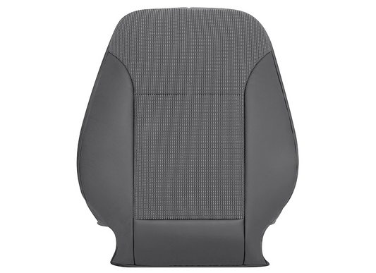 2003–2015 Chevy Malibu Passenger Side Lean Back Cloth and Leather Seat Cover Dark Gray