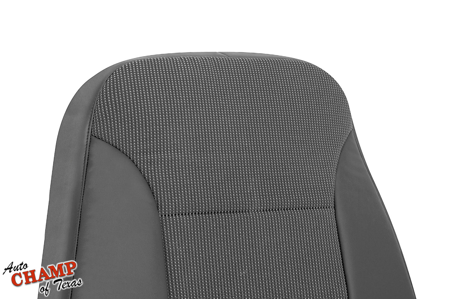 2003–2015 Chevy Malibu Driver Side Lean Back Cloth and Leather Seat Cover Dark Gray