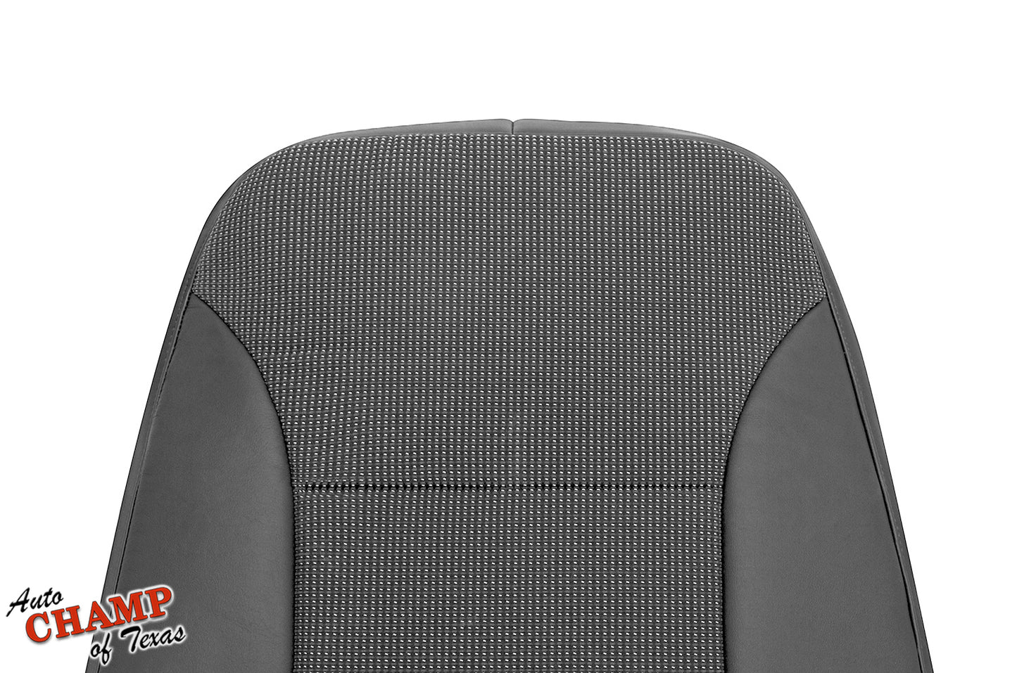 2003–2015 Chevy Malibu Driver Side Lean Back Cloth and Leather Seat Cover Dark Gray