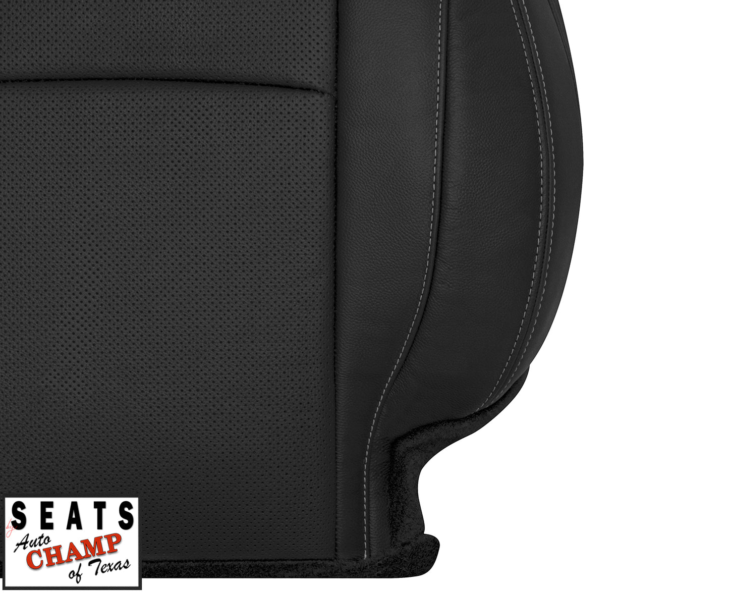 2013–2017 Honda Accord 4-Door Driver Lean Back Leather Seat Cover Black
