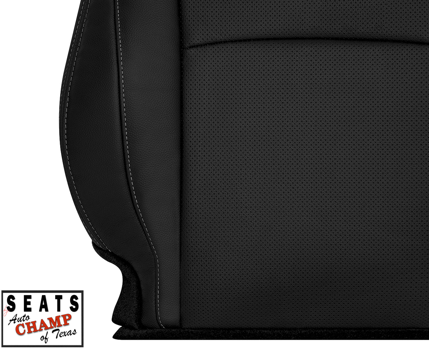 2013–2017 Honda Accord 4-Door Driver Lean Back Leather Seat Cover Black
