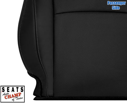 2013–2017 Honda Accord 4-Door Passenger Lean Back Leather Seat Cover Black