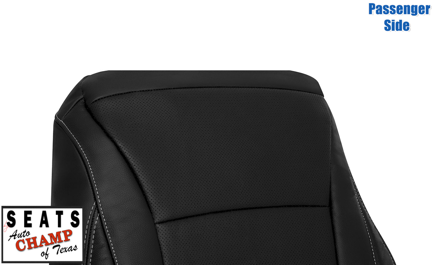 2013–2017 Honda Accord 4-Door Passenger Lean Back Leather Seat Cover Black