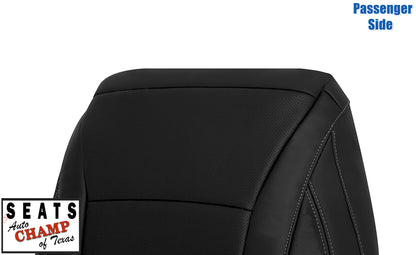 2013–2017 Honda Accord 4-Door Passenger Lean Back Leather Seat Cover Black
