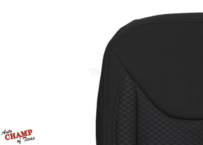 2013 2014 2015 2016 2017 jeep wrangler bottom cloth seat cover black dashboard view with seats
