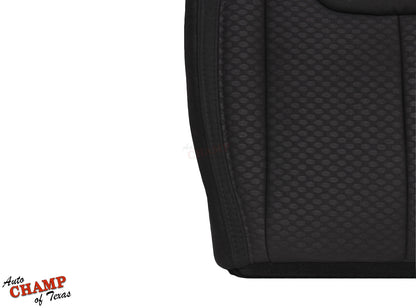 2013 2014 2015 2016 2017 jeep wrangler bottom cloth seat cover black interior fitment view
