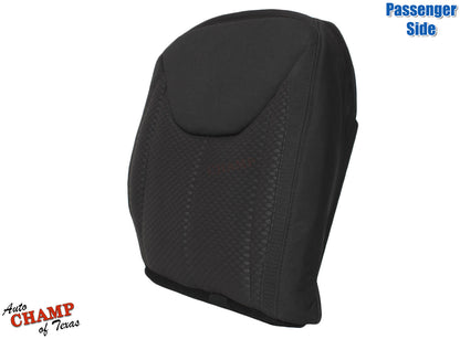 2013 2014 2015 2016 2017 jeep wrangler bottom cloth seat cover black side angle view