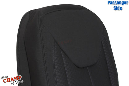 2013 2014 2015 2016 2017 jeep wrangler bottom cloth seat cover black seam stitching