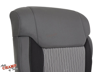 2014 2021 toyota tundra bottom cloth seat cover gray side view