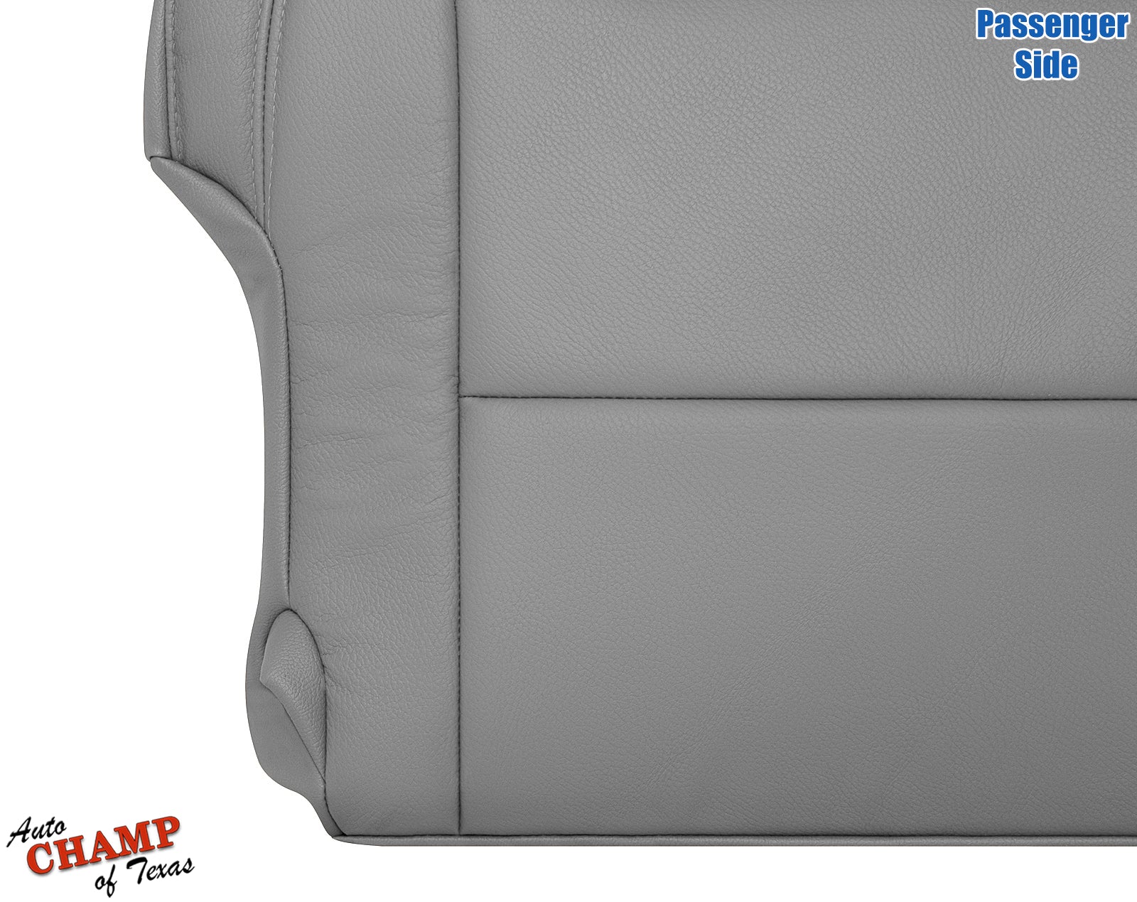 2014 2021 toyota tundra gray leather passenger bottom seat cover zoomed view