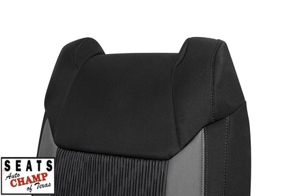tundra black cloth seat panel lean back 2017 2018