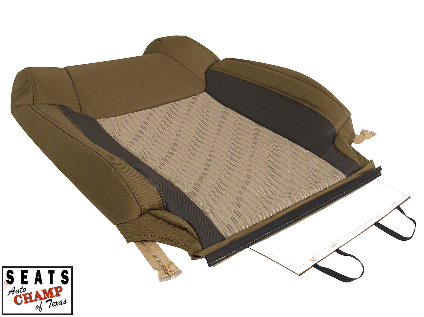 graphite tan cloth seat cover tundra lean back