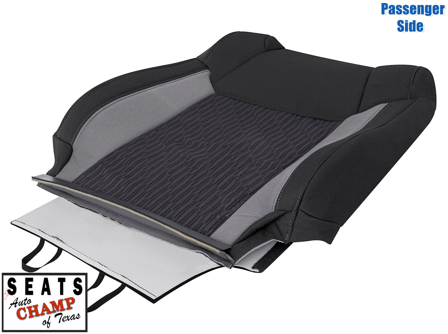 tundra black cloth lean back seat panel oem fit