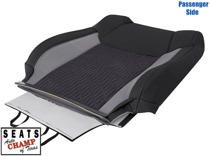 tundra black cloth lean back seat panel oem fit