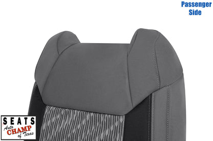 tundra gray cloth seat cover lean back oem