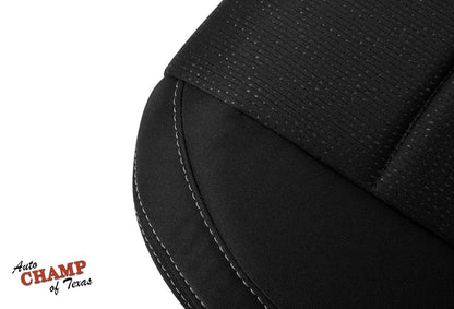 2015-2017 Subaru Legacy Driver Side Bottom Seat Cover Black Cloth