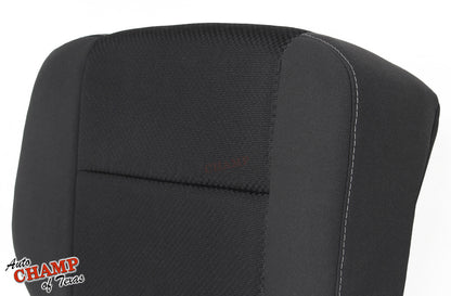 2015 2016 2017 2018 2019 gmc sierra seat cover driver bottom black cloth side view